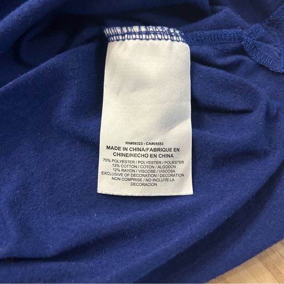 Nike Air Jordan Engraved Graphic Blue T-Shirt Men’s Size Large - Picture 6 of 6